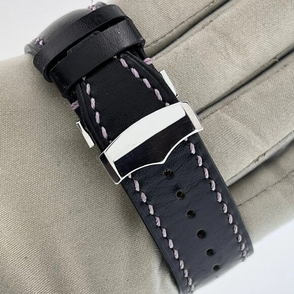 Seiko Galante Stainless Steel Black Dial 44mm Automatic Men's Watch SBLA037 - Picture 6 of 8